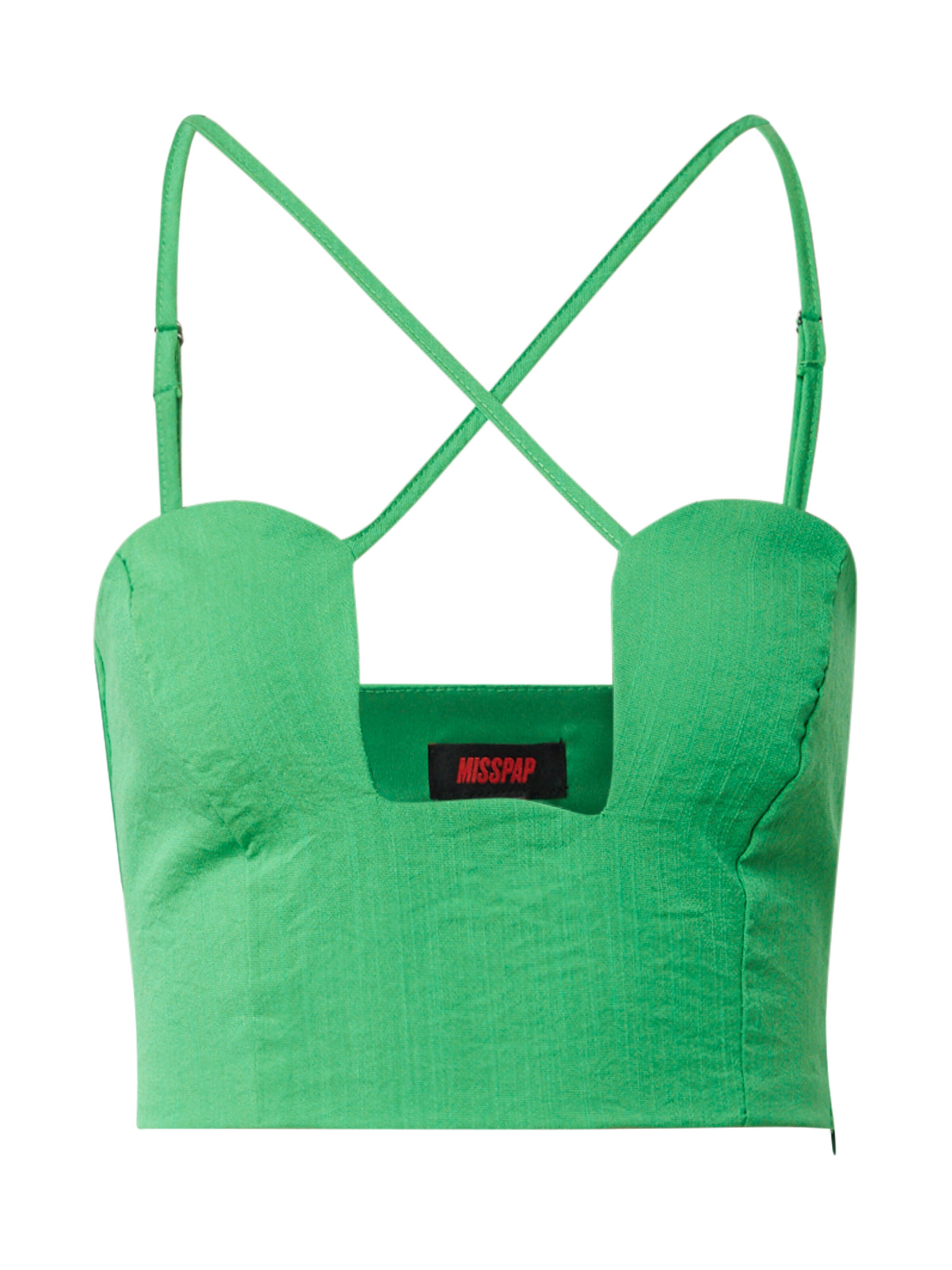 Top di Misspap in verde: frontale