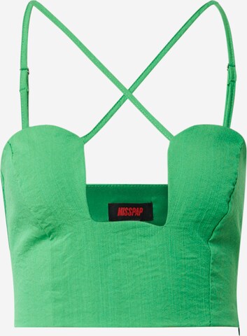 Misspap Top in Groen: voorkant