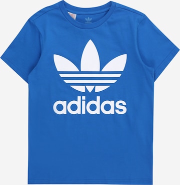 T-Shirt 'Trefoil' ADIDAS ORIGINALS en bleu : devant