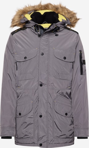 INDICODE JEANS Winter Jacket 'Carpelan' in Grey: front