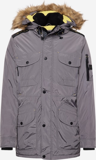 INDICODE JEANS Winter Jacket 'Carpelan' in Lime / Dark grey / Black, Item view