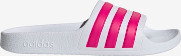 ADIDAS SPORTSWEAR Beach & Pool Shoes 'Adilette Aqua' in White