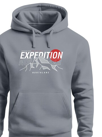 Neverless Sweatshirt 'Expedition Northlane' in Grey