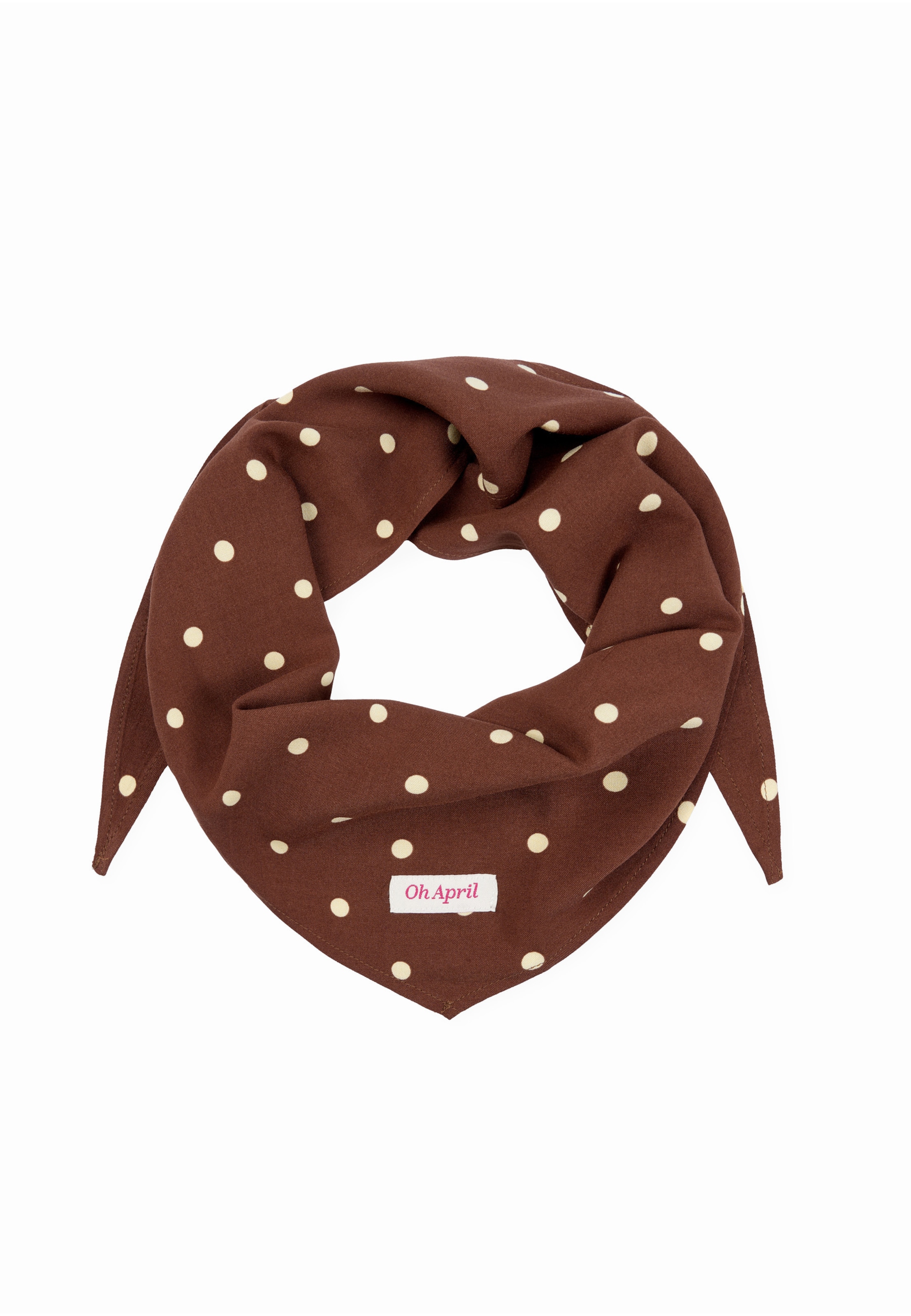 Sciarpa 'Nevi' di OH APRIL in marrone: frontale