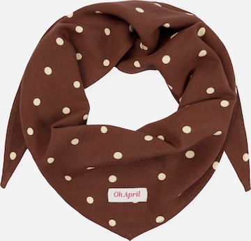 Sciarpa 'Nevi' di OH APRIL in marrone: frontale