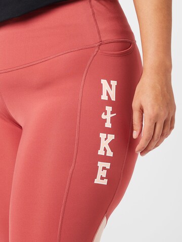 Nike Sportswear Skinny Workout Pants in Red