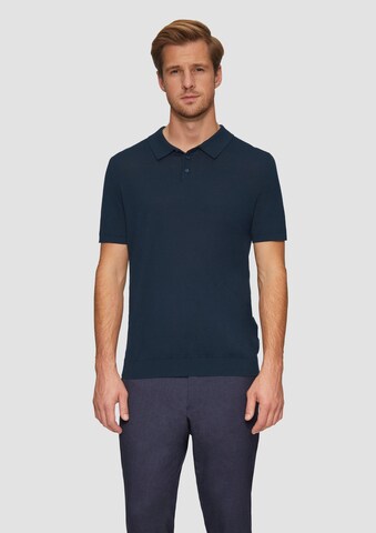 s.Oliver BLACK LABEL Shirt in Blauw: voorkant