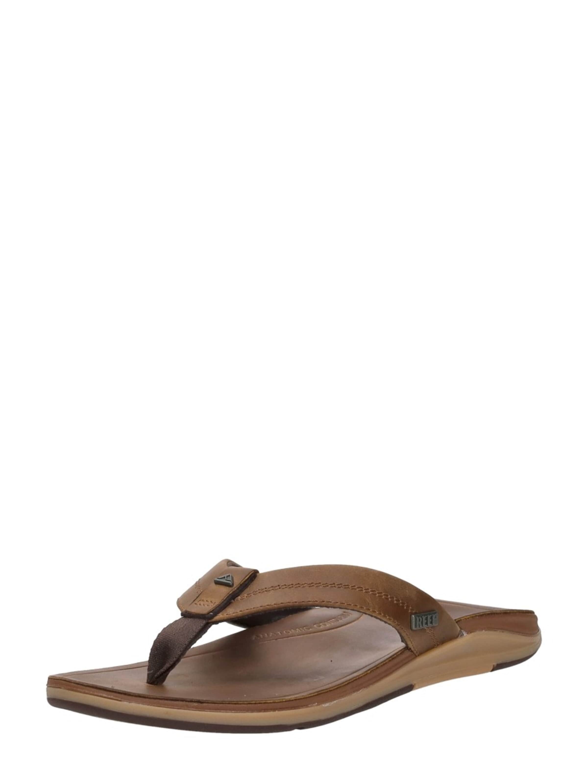 REEF Zehentrenner 'Leather Offshore'‌‌‌‌‌‌‌‌ in Braun: Vorderseite