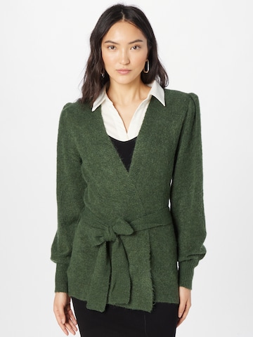 ICHI Knit Cardigan 'Kamara' in Green: front