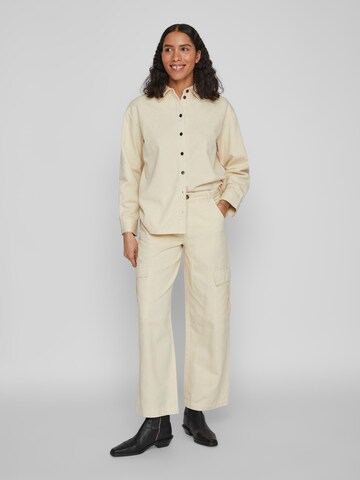 VILA - regular Pantalón vaquero cargo 'Tilo' en beige