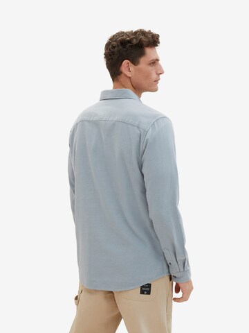 Coupe regular Chemise TOM TAILOR en bleu