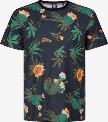 Petrol Industries Majica | črna barva: sprednja stran