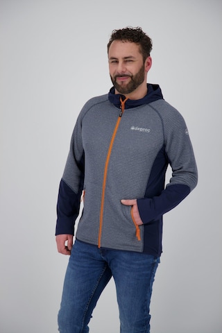 deproc Fleecejacke 'ELM' in Blau: Vorderseite