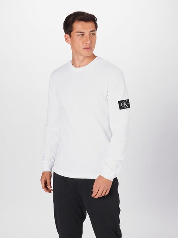 Calvin Klein Jeans Regular Shirt in White: front