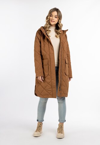 DreiMaster Vintage Between-Seasons Coat in Brown