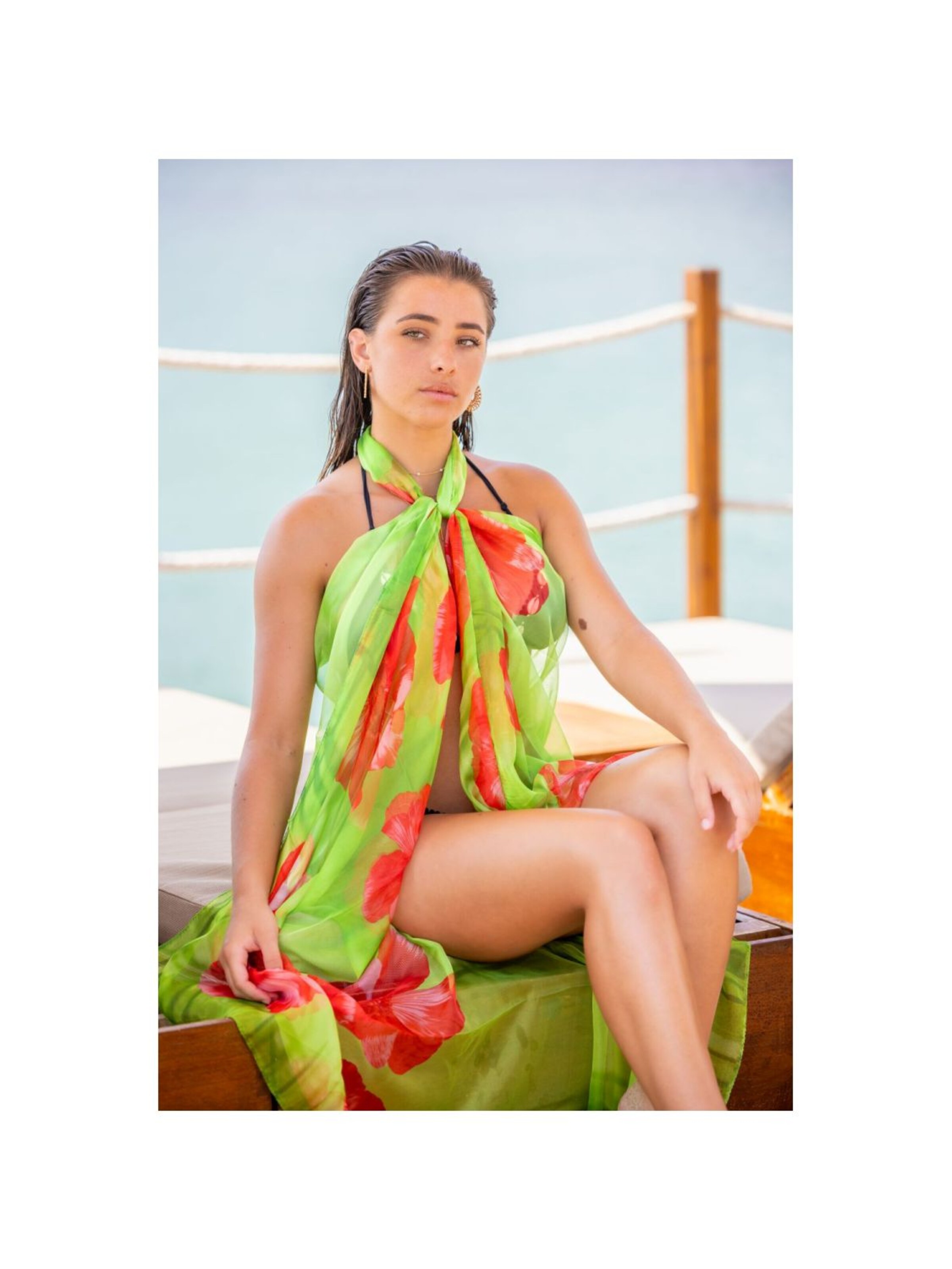 alberto cabale Strandkleid 'TULIP' in Grün