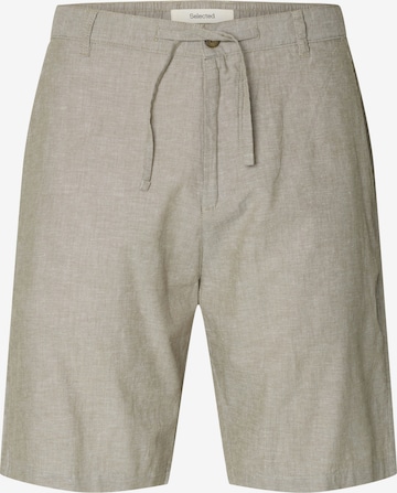 Pantalon chino 'SLHSUN' SELECTED en vert : devant