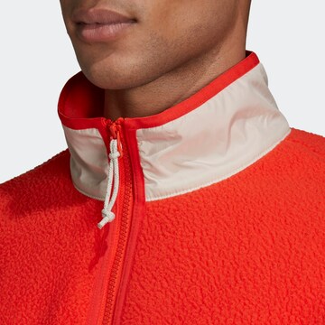 ADIDAS ORIGINALS Fleece Jacket in Red