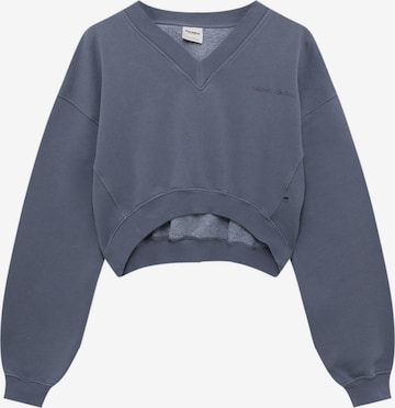 Pull&Bear Sweatshirt i blå: forside