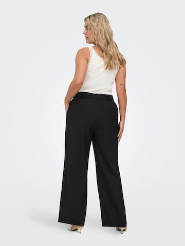ONLY Carmakoma Wide leg Broek 'CARVictoria' in Zwart