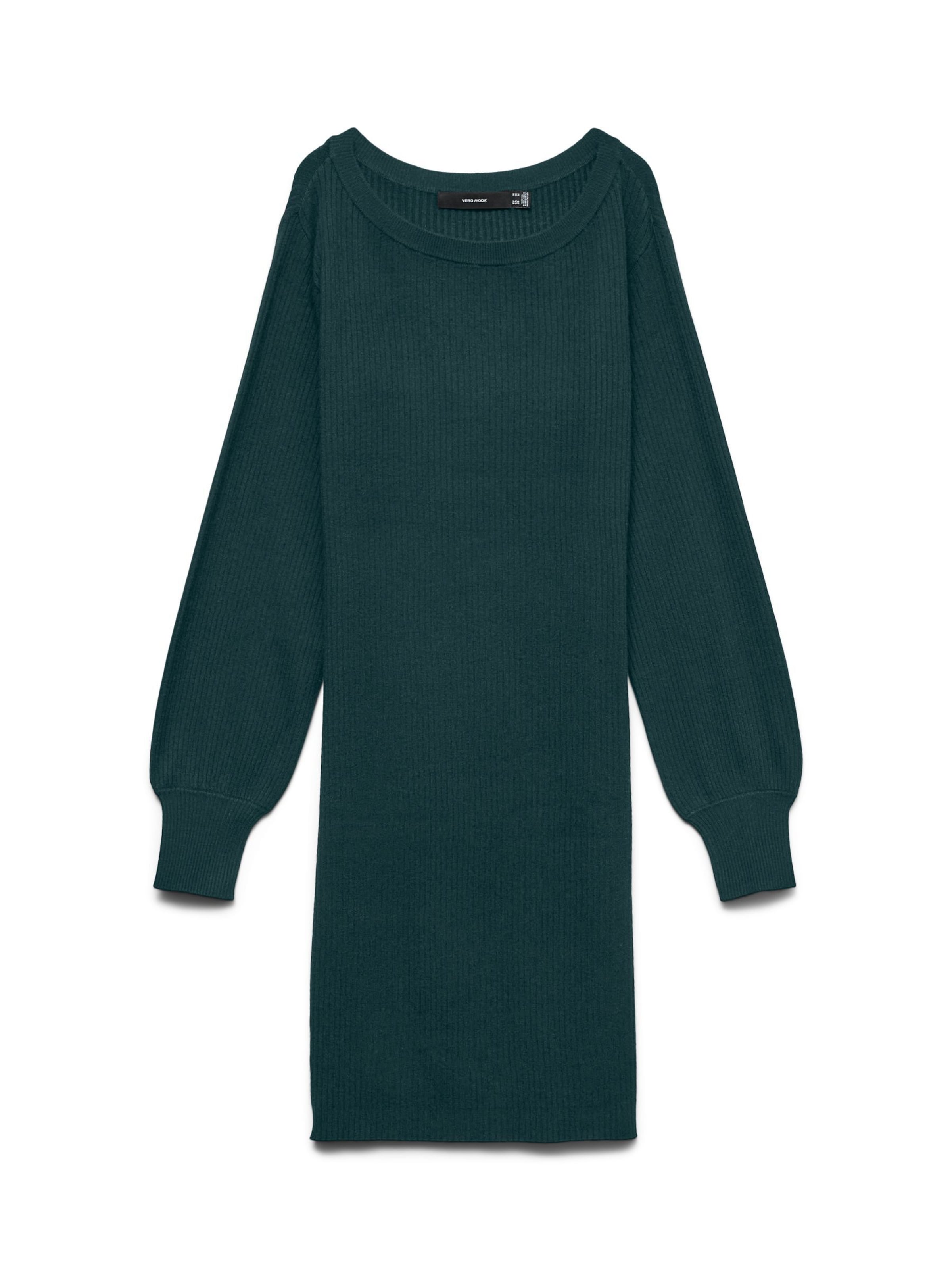 VERO MODA Strikkjole 'VMHollykaris' i gran, Produktvisning