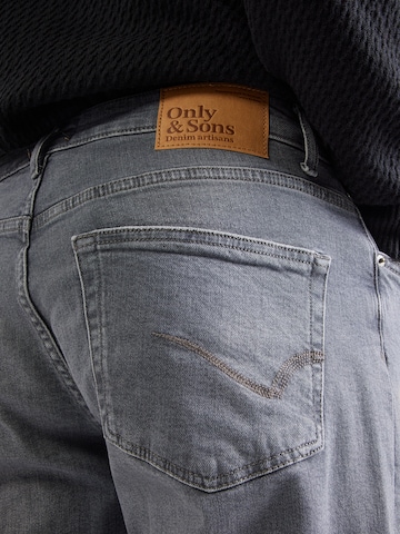 Only & Sons Regular Jeans 'ONSWeft' in Grau