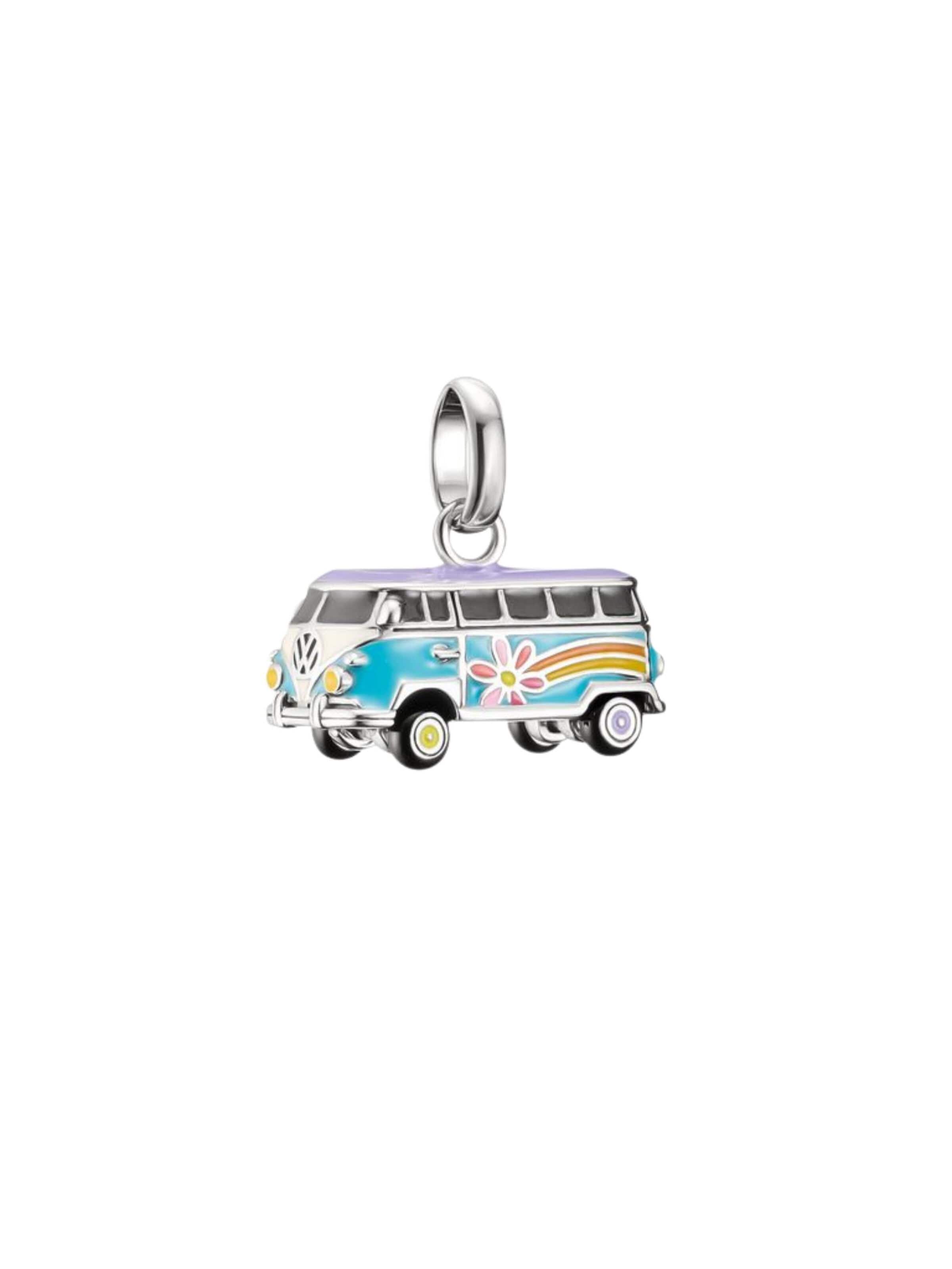 Pendentif 'Silberanhänger Charm Volkswagen Hippie Bus Connect' Thomas Sabo en mélange de couleurs : devant