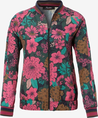 Aniston CASUAL Jacke in grün / pink / schwarz, Produktansicht
