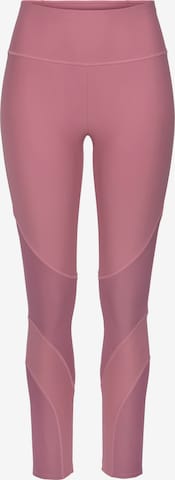LASCANA ACTIVE Skinny Workout Pants in Pink: front