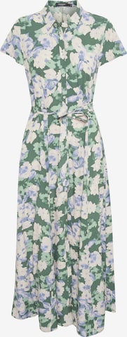 Robe-chemise 'Arjana' SOAKED IN LUXURY en vert : devant