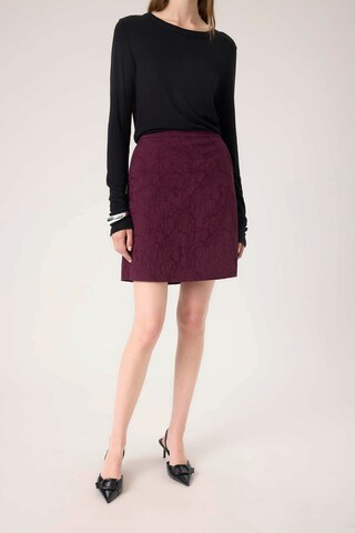 SOAKED IN LUXURY Rok 'SLMaybel Corinne' in Rood: voorkant