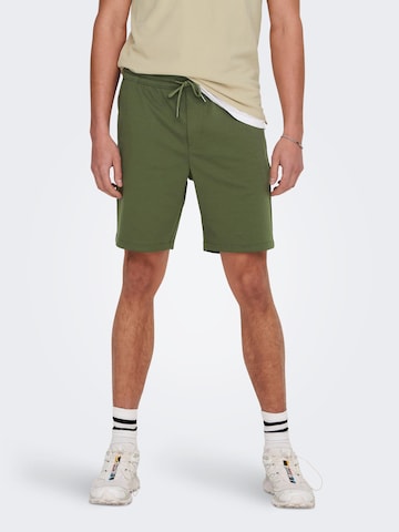 Only & Sons Regular Панталон 'Linus' в зелено