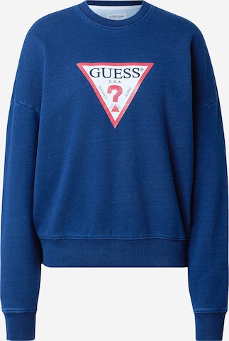 mėlyna GUESS JEANS Megztinis be užsegimo 'ICONIC': priekis