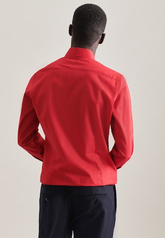 SEIDENSTICKER Slim fit Zakelijk overhemd in Rood