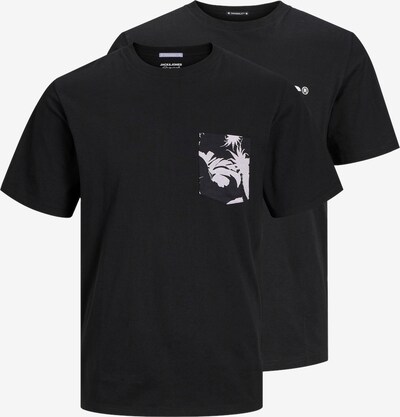 JACK & JONES T-Shirt 'ARUBA CONVO' in pastelllila / apricot / schwarz / weiß, Produktansicht
