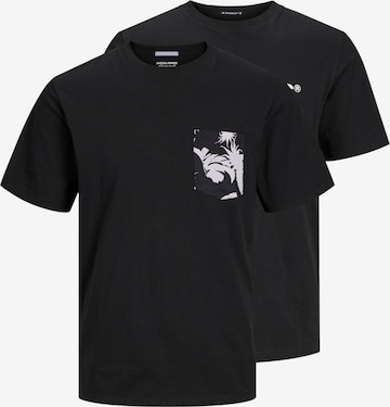 T-Shirt 'ARUBA CONVO' JACK & JONES en noir : devant