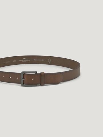 TOM TAILOR Belt 'Scott' in Brown