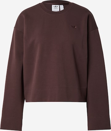 ADIDAS ORIGINALS Sweatshirt 'Essential' in Bruin: voorkant