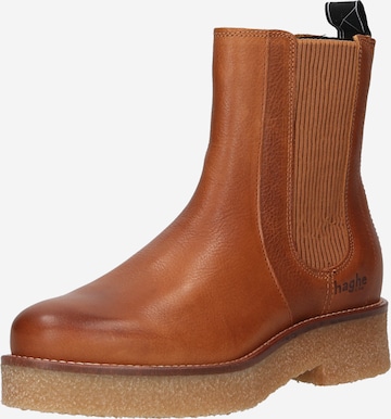 haghe by HUB Chelsea Boots 'Faro' i brun: forside