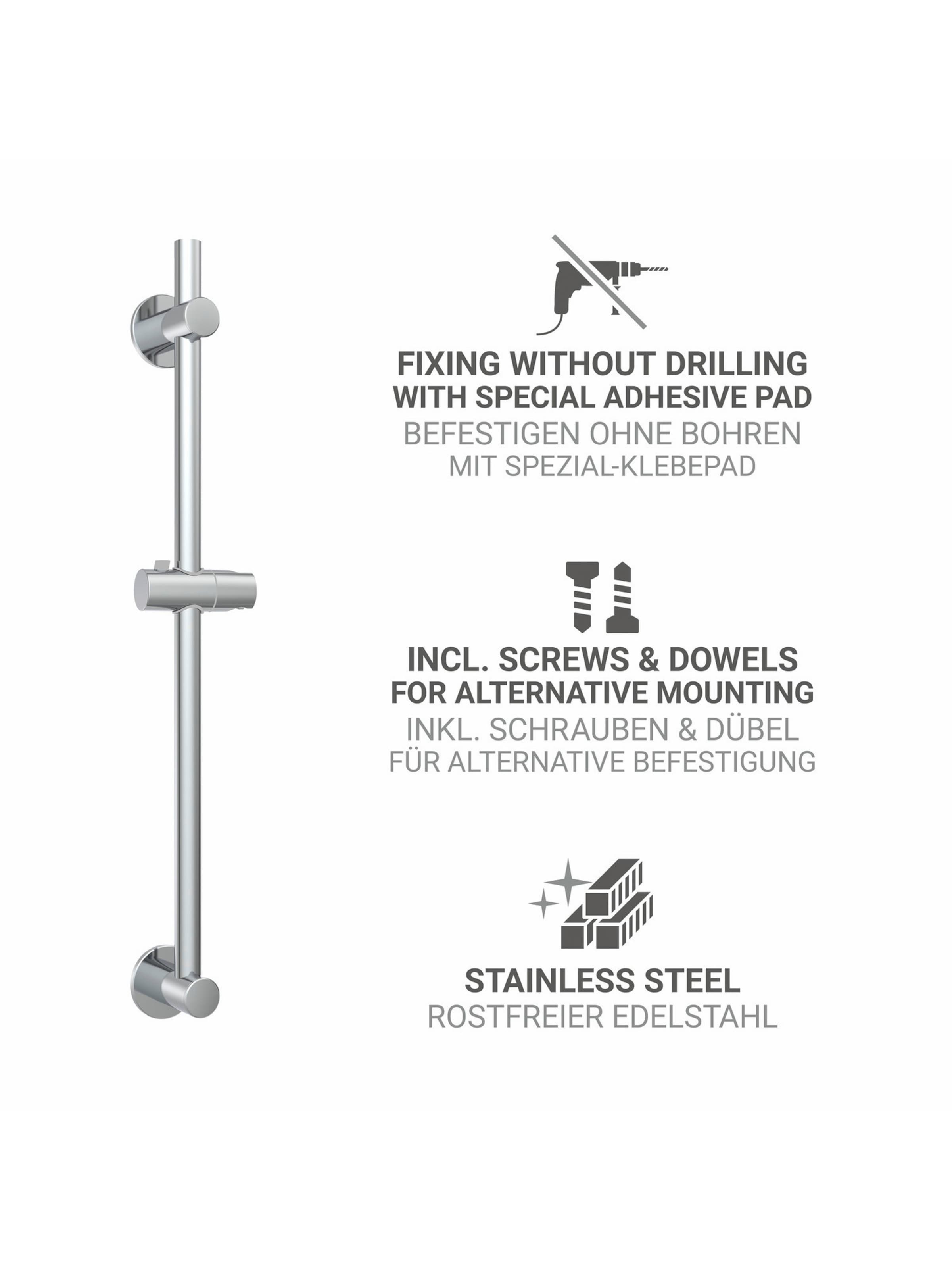 Wenko Shower Accessories in Silver