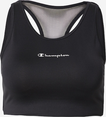 Champion Authentic Athletic Apparel Bralette Sports Bra in Black: front