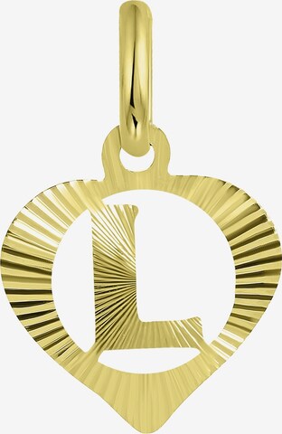 Lucardi Pendant 'Buchstabe' in Gold: front