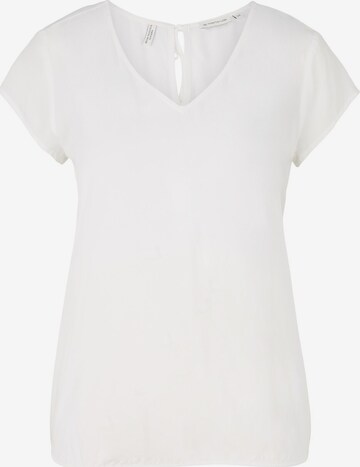 TOM TAILOR Blouse in Wit: voorkant