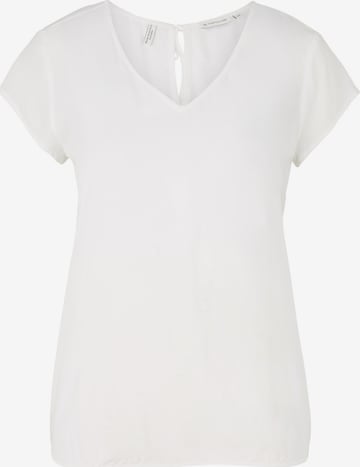 TOM TAILOR - Blusa en blanco: frente