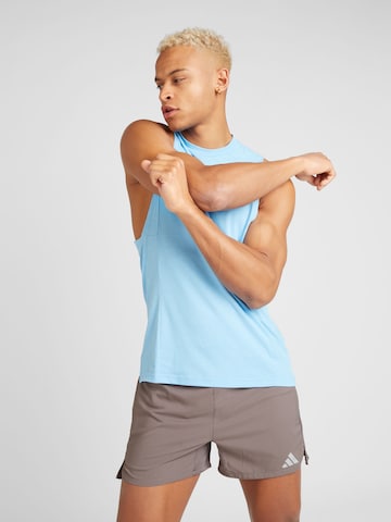 ADIDAS PERFORMANCE Funkčné tričko 'D4T Workout' - Modrá: predná strana