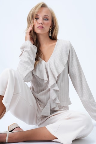 Trend Alaçatı Stili Bluza | bež barva