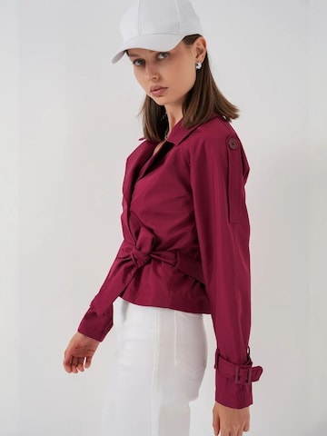 Manteau mi-saison Bigdart en rouge