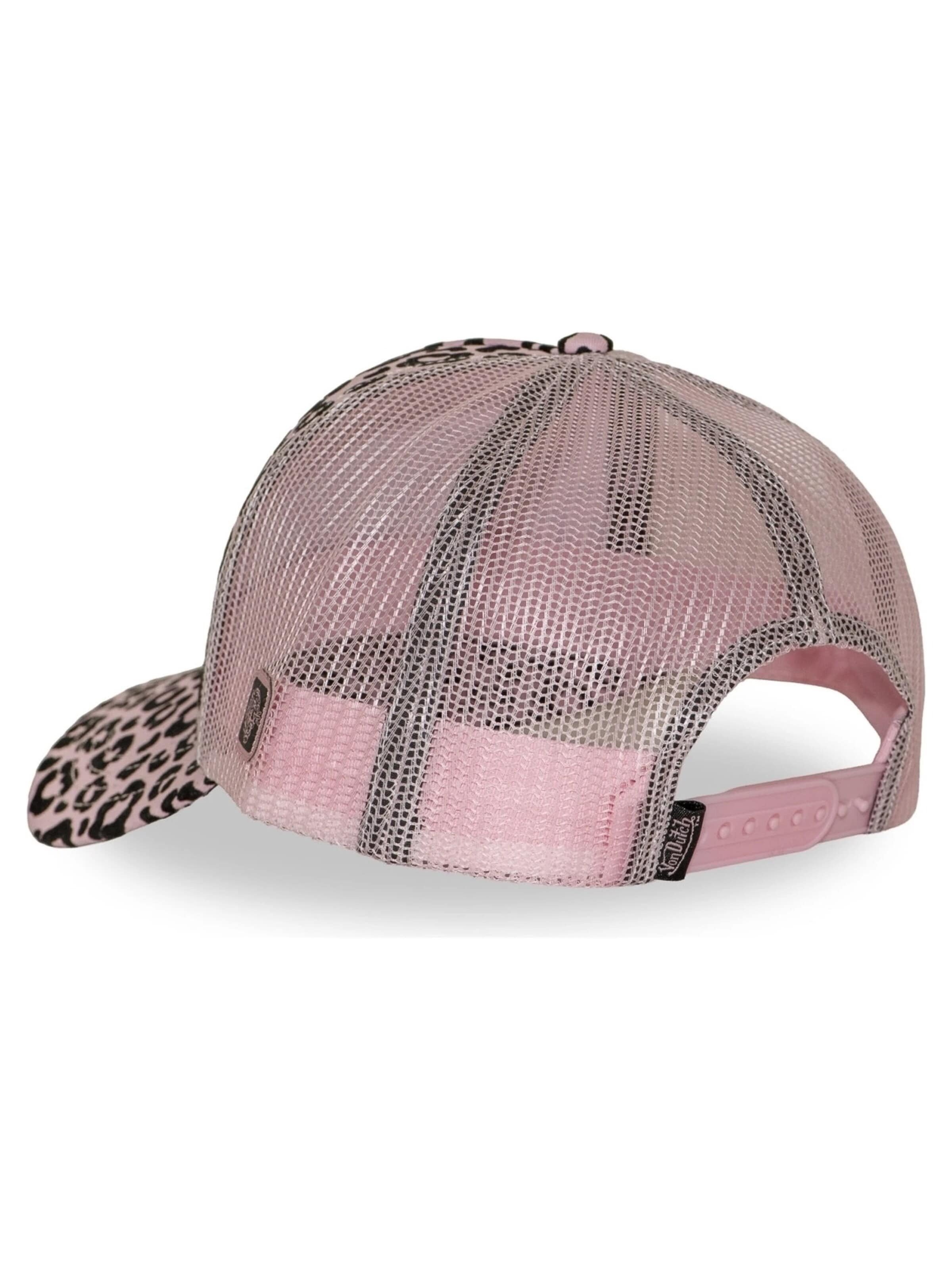Von Dutch Kšiltovka 'Gorra von dutch rosa cheetah print trucker cap' – pink