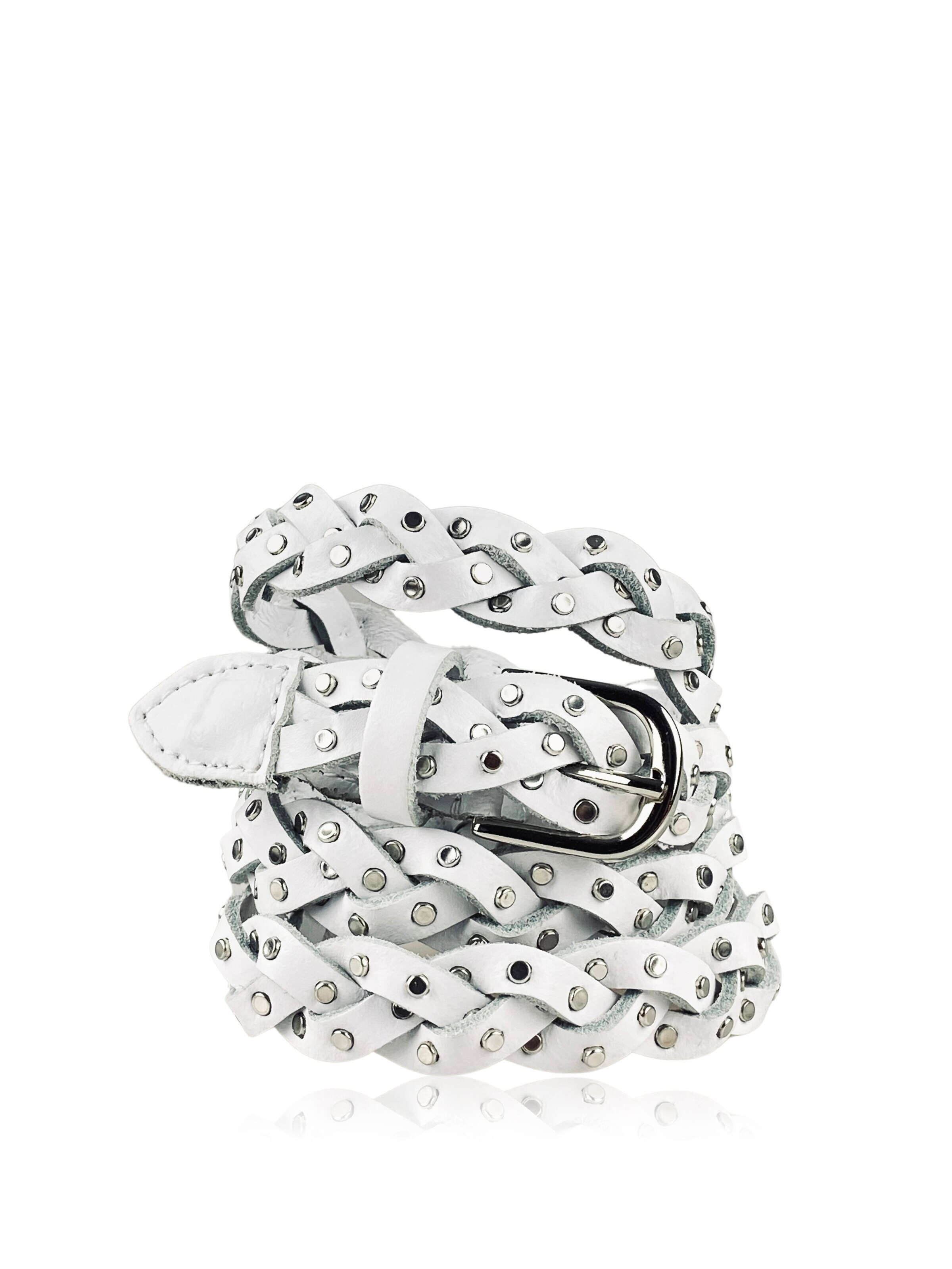 COLLEZIONE ALESSANDRO Belt 'Yachting' in White: front