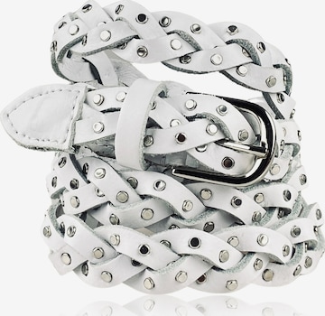 COLLEZIONE ALESSANDRO Belt 'Yachting' in White: front